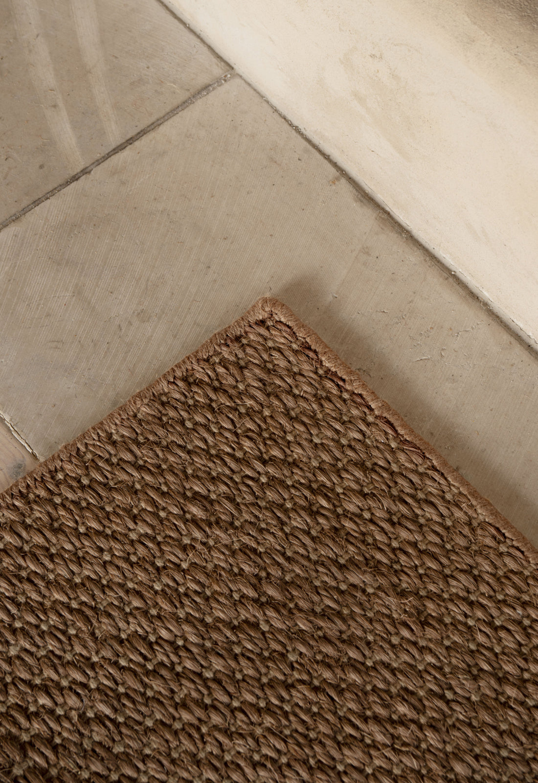 Basket Weave Sisal Brown sample