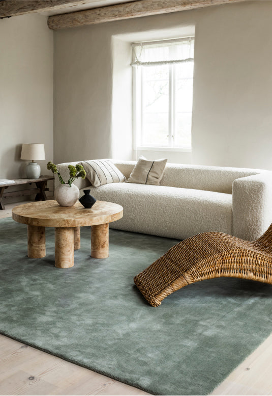 Classic Solid Wool Sage Sample