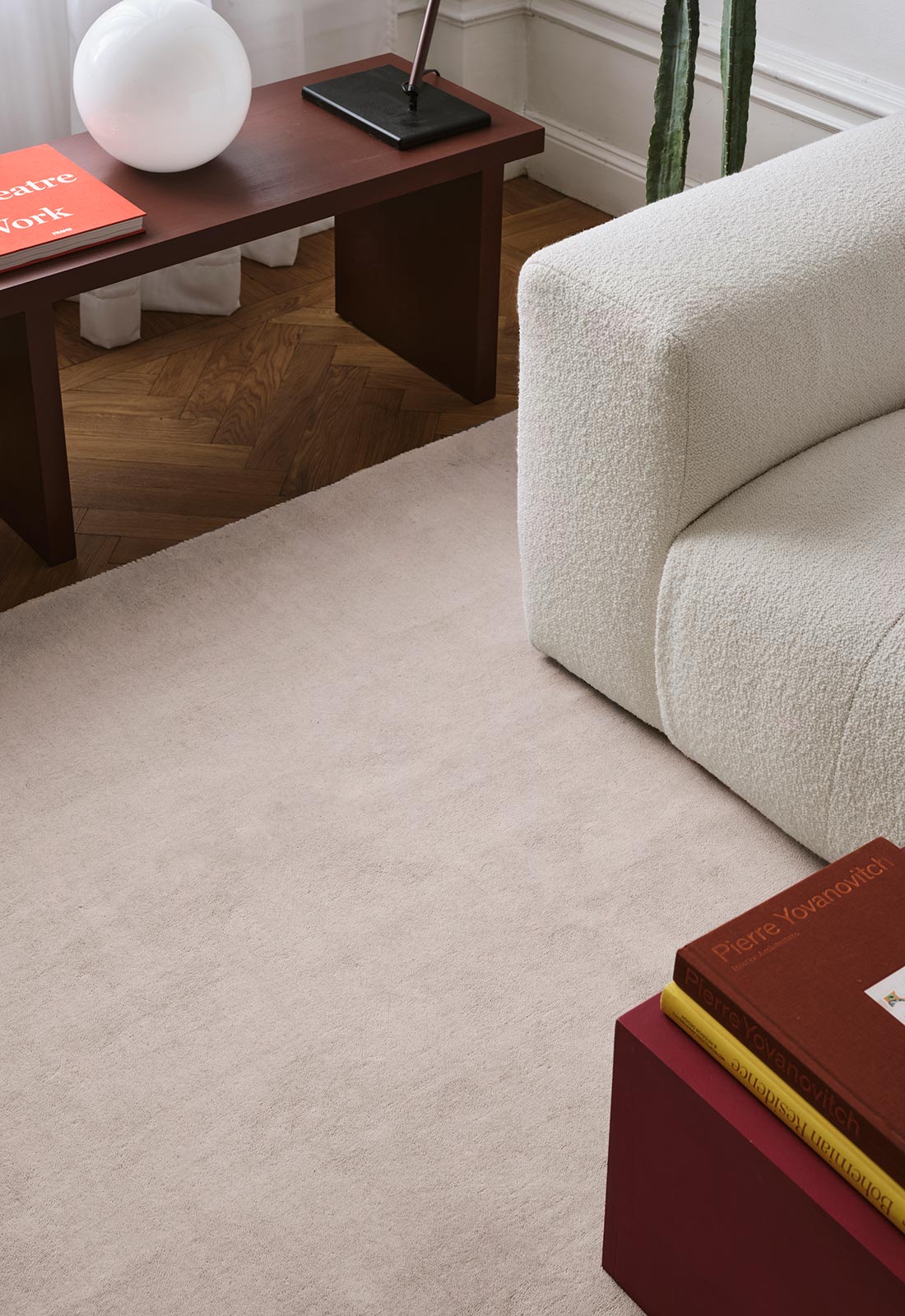 Classic Solid Wool Oatmeal Sample