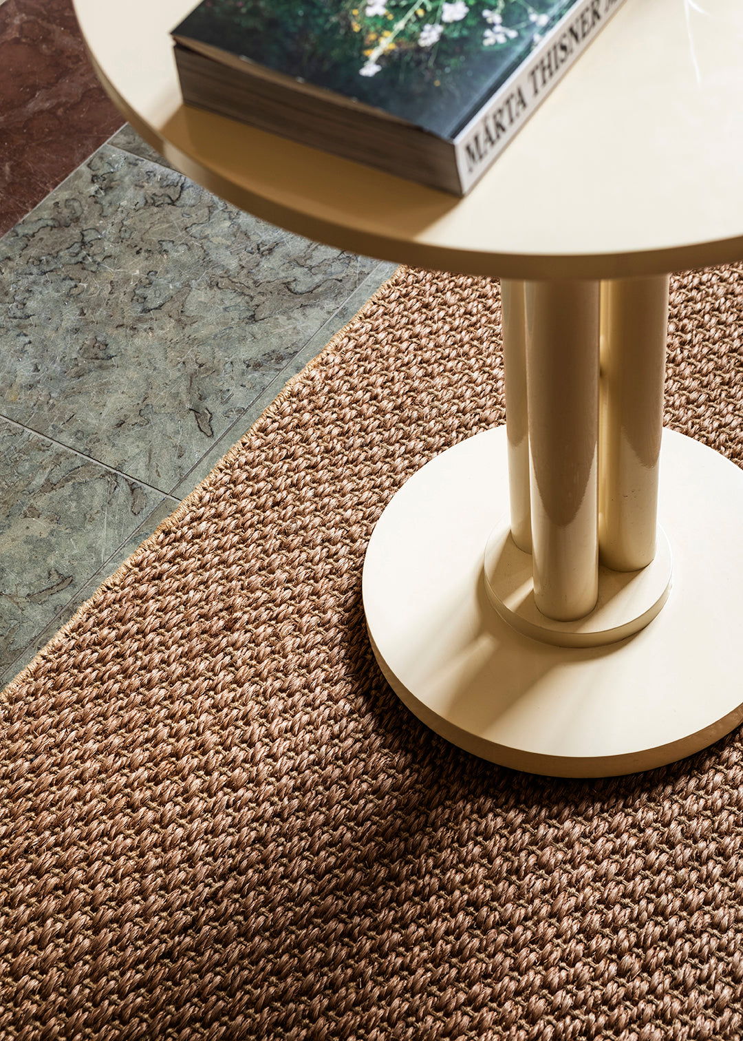 Basket Weave Sisal Brown sample