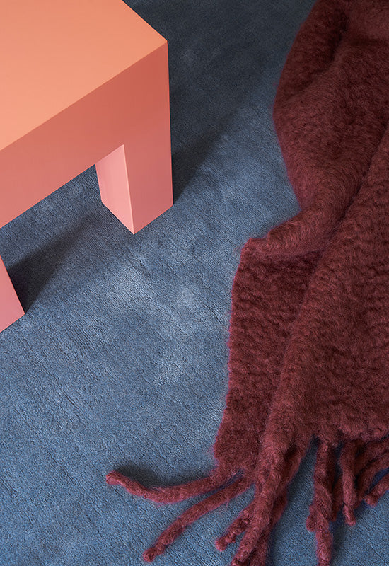 Solid Wool Cornflower Blue Sample