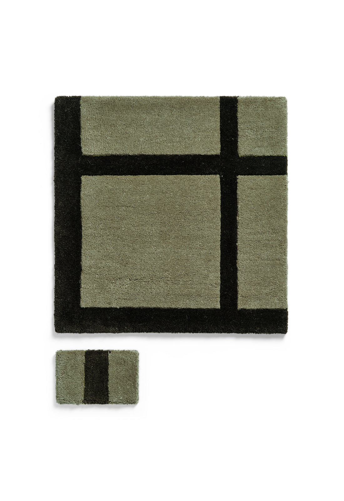 Avenue Checked Olive Sample