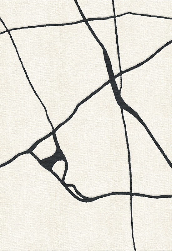 Gute Wool Rug Black And White | Rugs | Layered – LAYERED