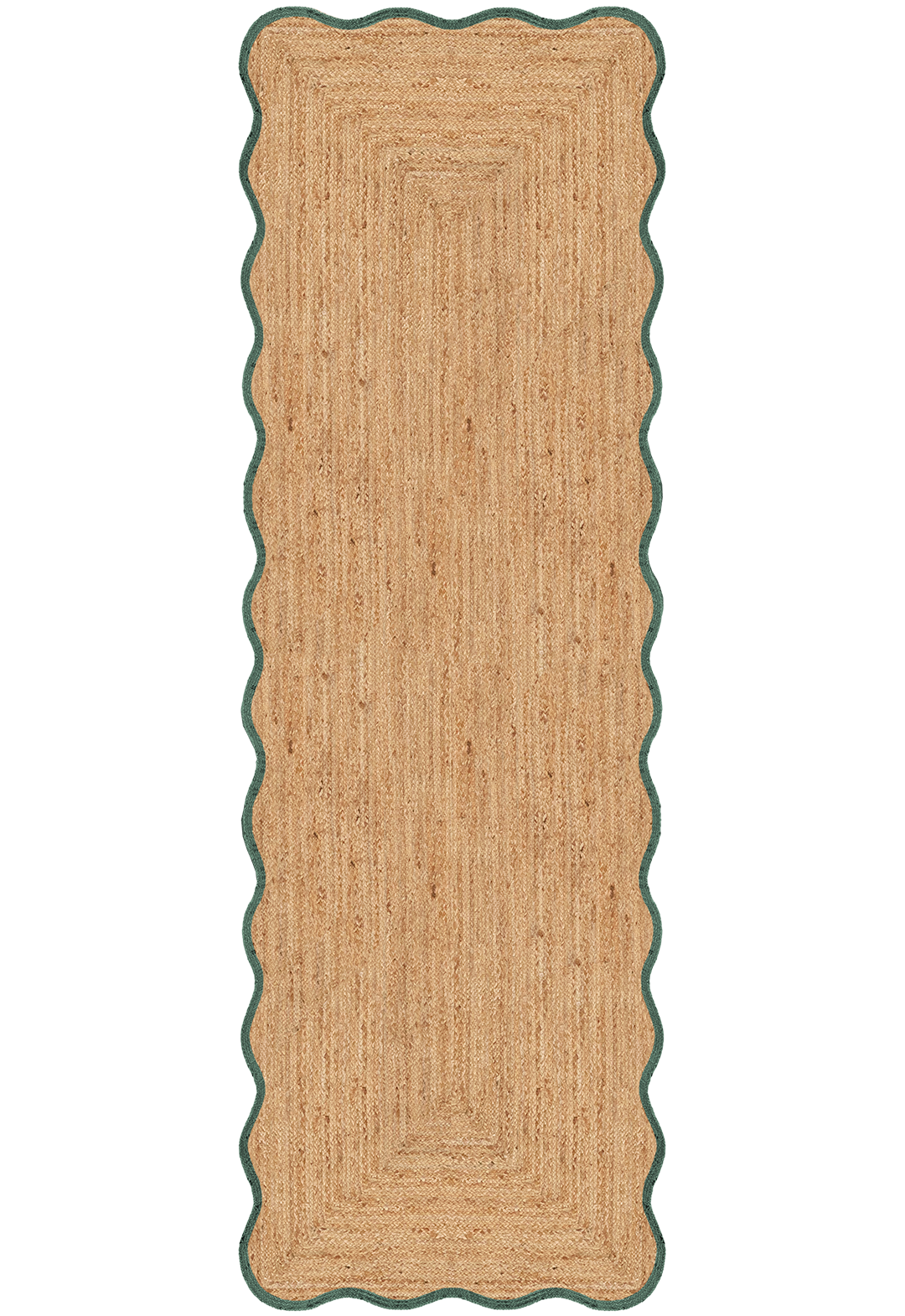 Scallop Jute Dark Green