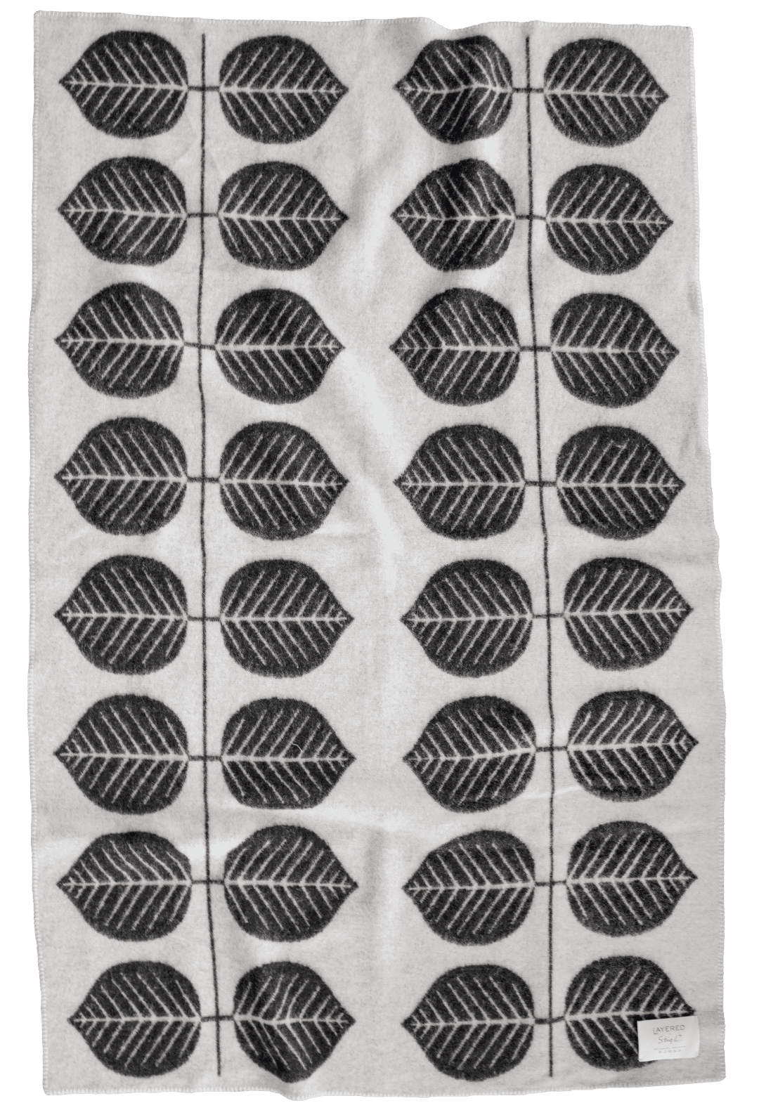Stig Lindberg Black Bersa Wool Blanket
