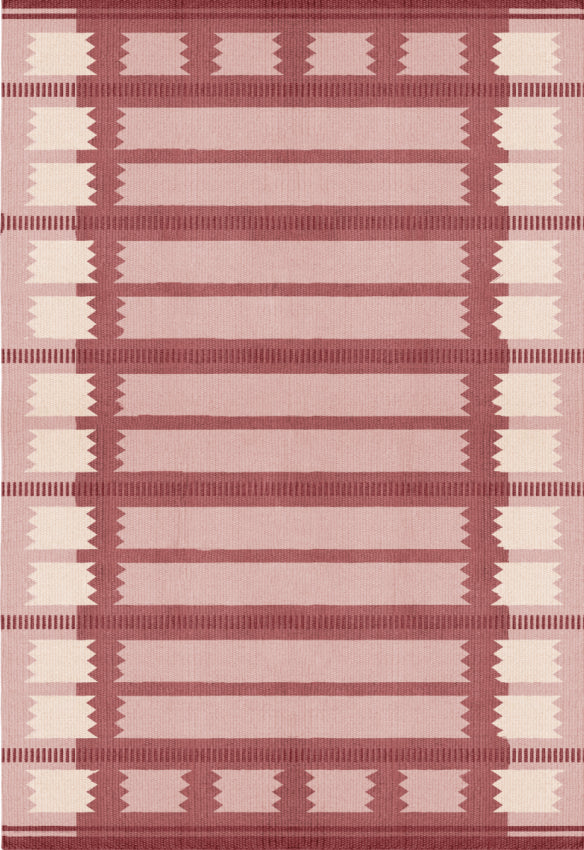 Raspberry Swirl Rug Rollakan Wool Rug Iris Raspberry | | Layered – LAYERED
