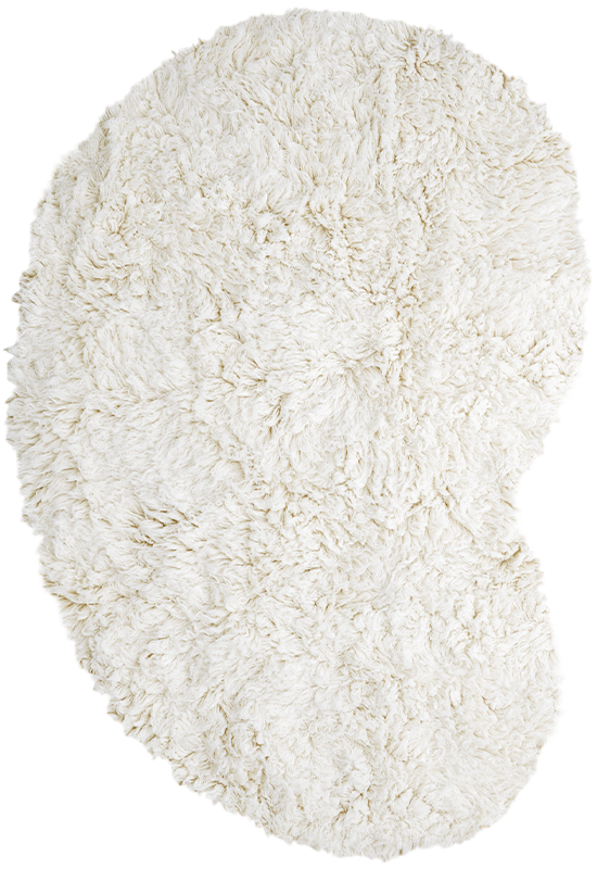 Residue Shaggy Bone White