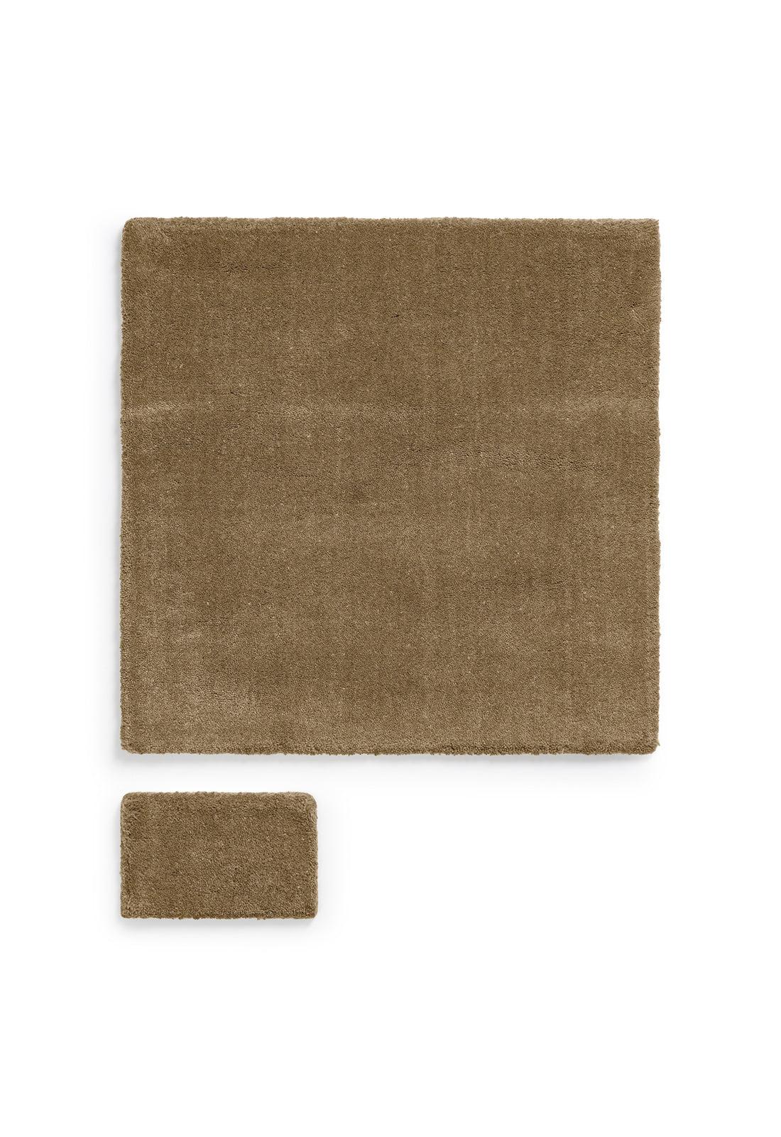 Solid Wool Green Umber Sample
