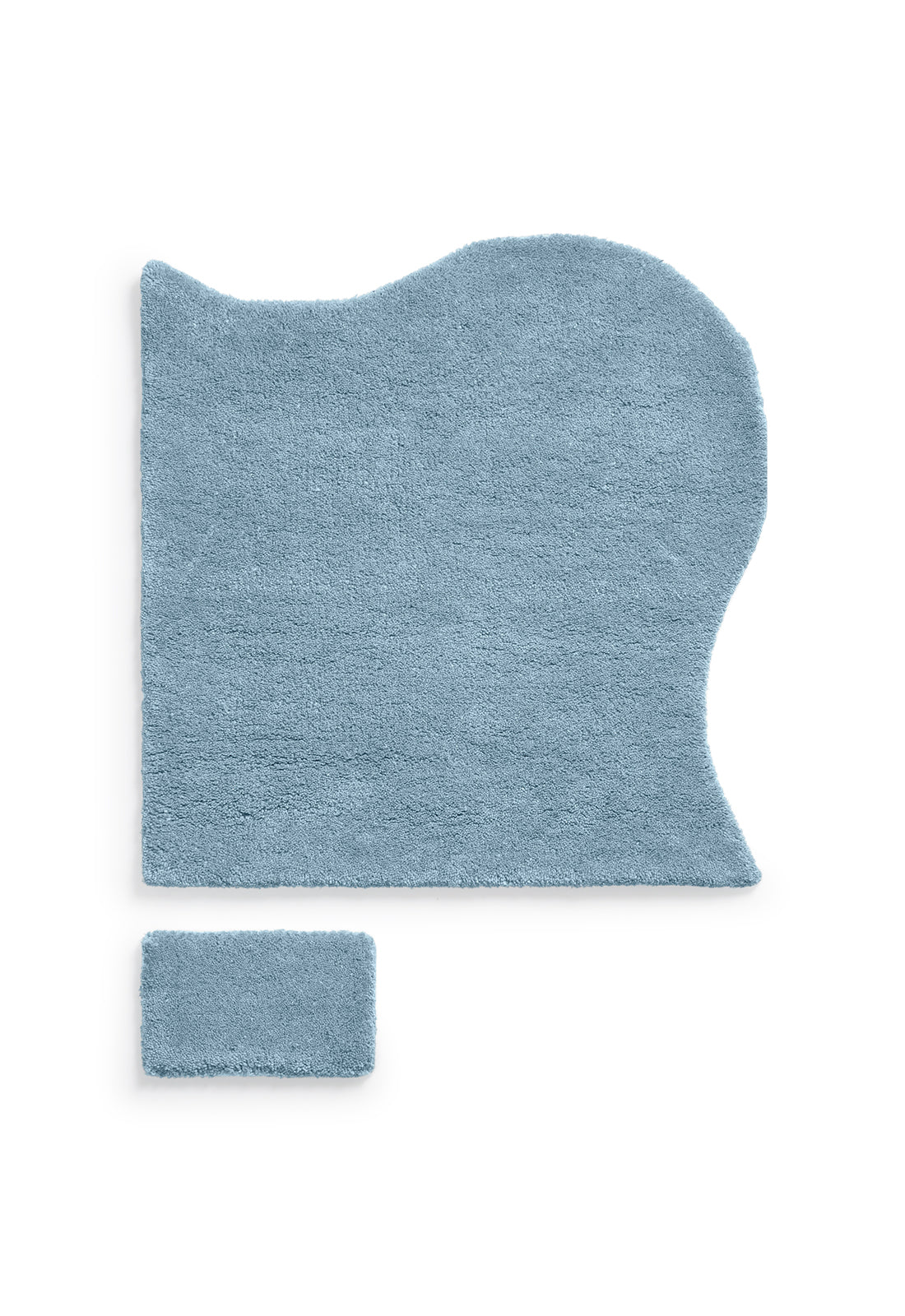 Scallop Wool Rug Light Blue | | Layered – LAYERED